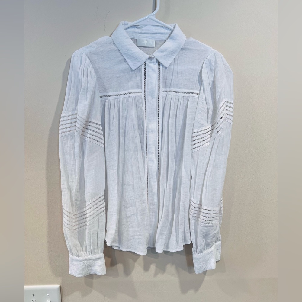 🔥For all 7 man Kind White light blouse Sz XS🔥
